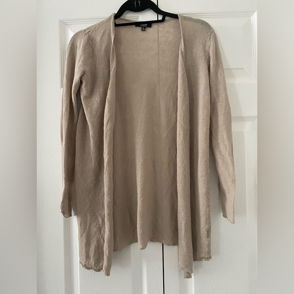 Premise Beige Open Front Cardigan